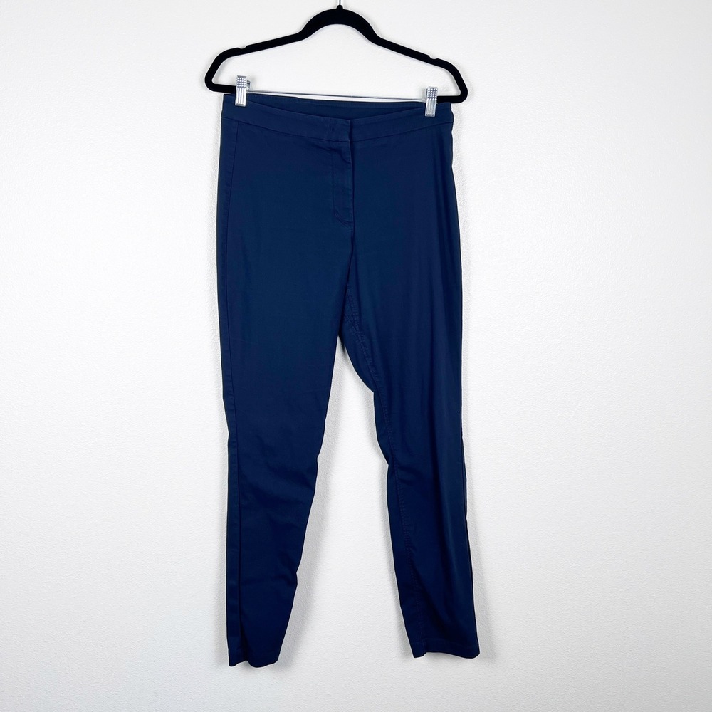 Kit And Ace Women's Flat Front Pants Navy Sz 10